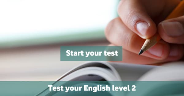 اختبار المستوى الثاني في اللغة الانجليزية