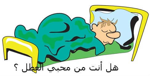 ما هي درجة حبك للعطلة ؟