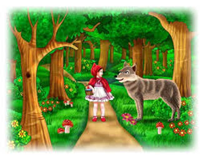 قصة ليلى ذات القبعة الحمراء والذئب